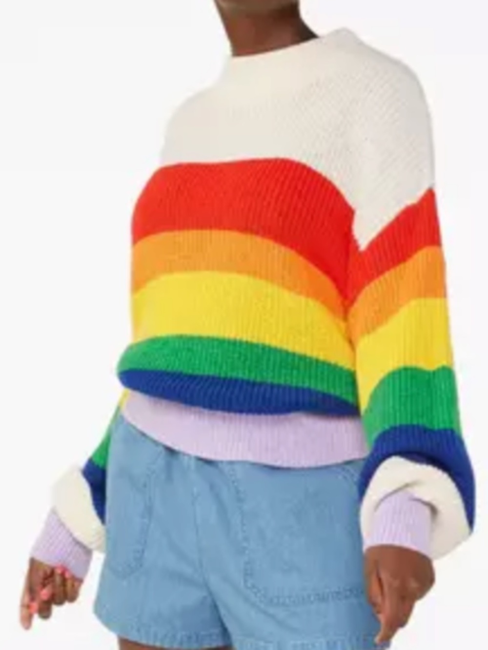 Monki Rainbow Sweater (Size xxs)